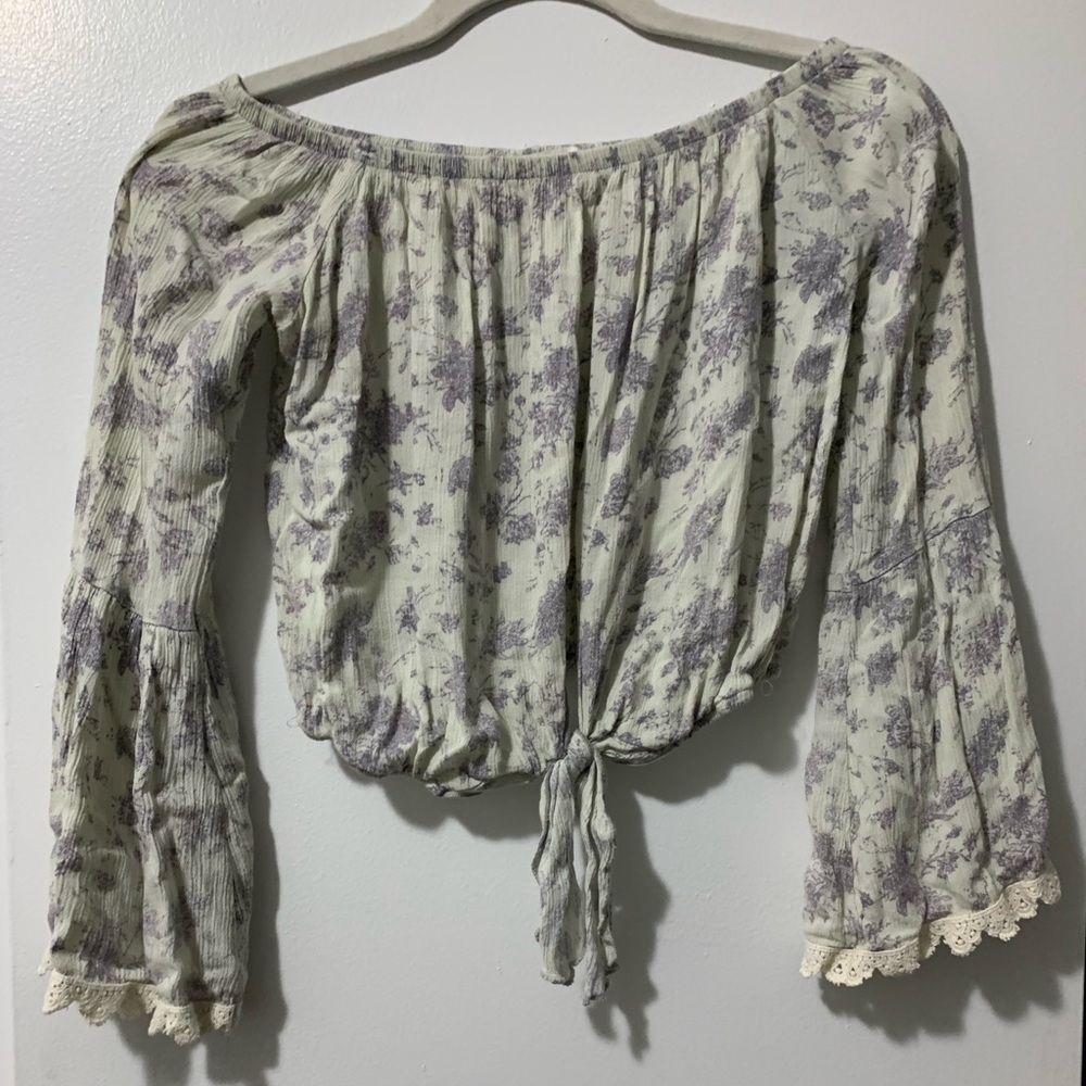 Vintage Havana off-the-shoulder shirt